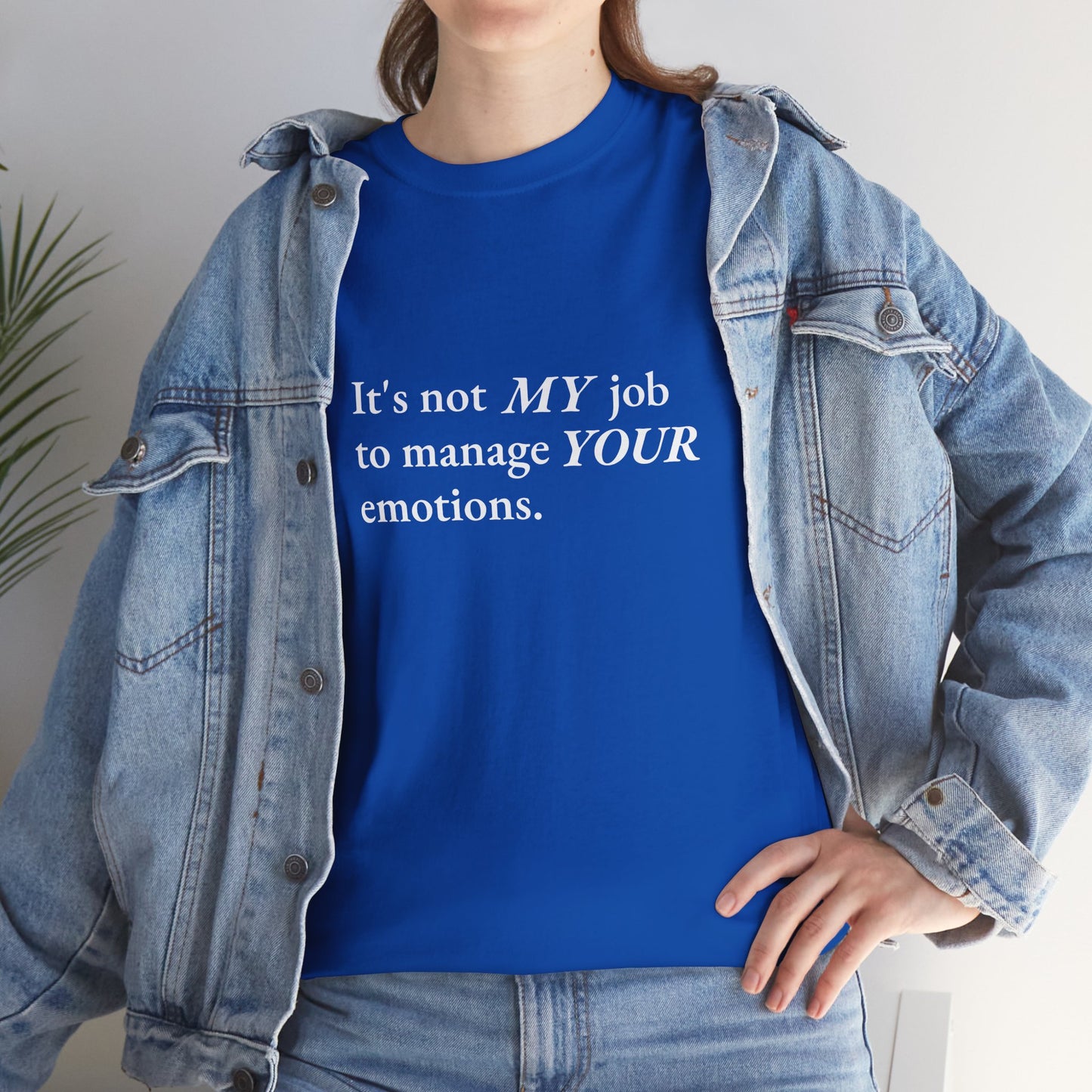 Not My Job CORE Work Unisex Heavy Cotton Tee - Empowering Personal Boundaries Message Shirt