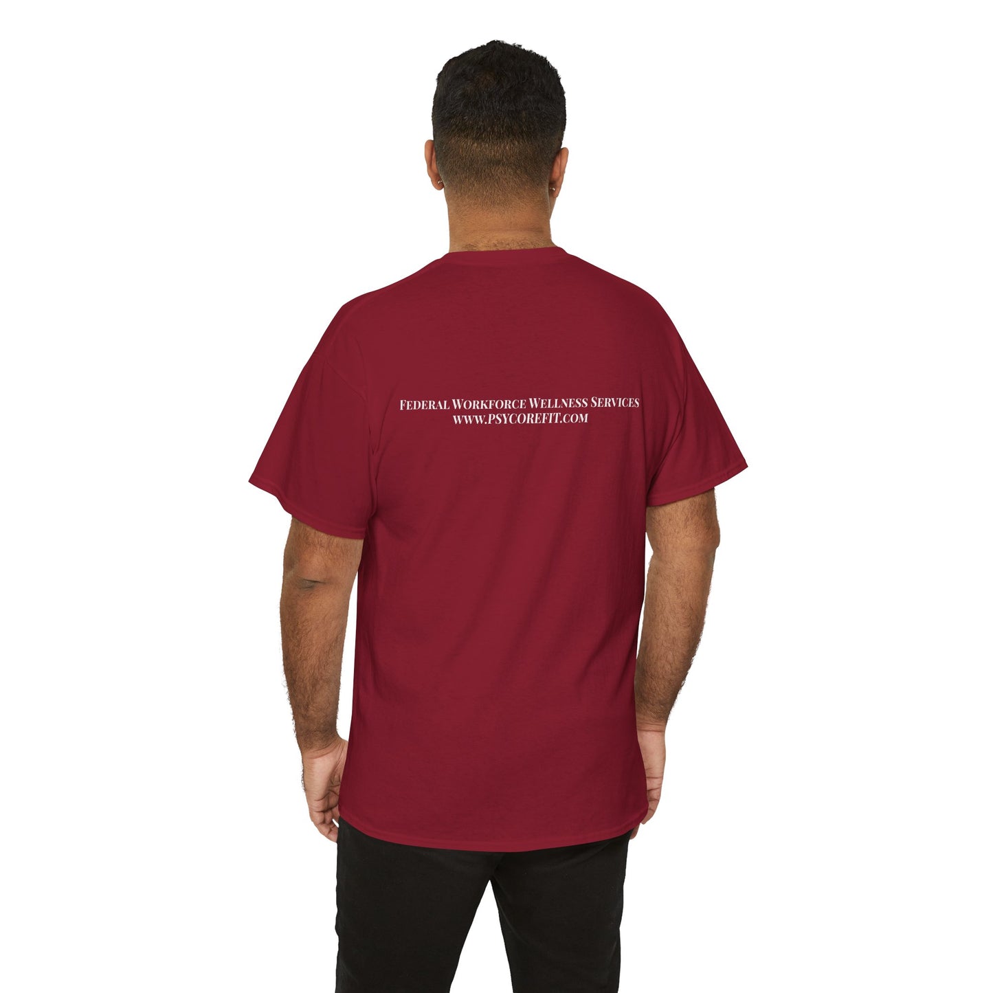 Federal Workforce Wellness Meditate Unisex Cotton Tee - Empowering Mental Resilience Message Shirt