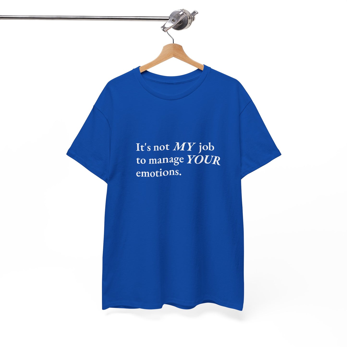 Not My Job CORE Work Unisex Heavy Cotton Tee - Empowering Personal Boundaries Message Shirt