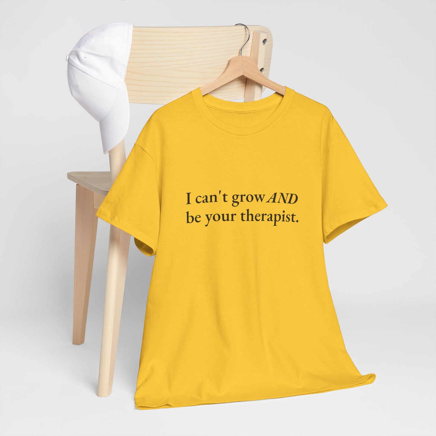 Not Your Therapist CORE Work Unisex Heavy Cotton Tee - Empowering Personal Boundaries Message Shirt