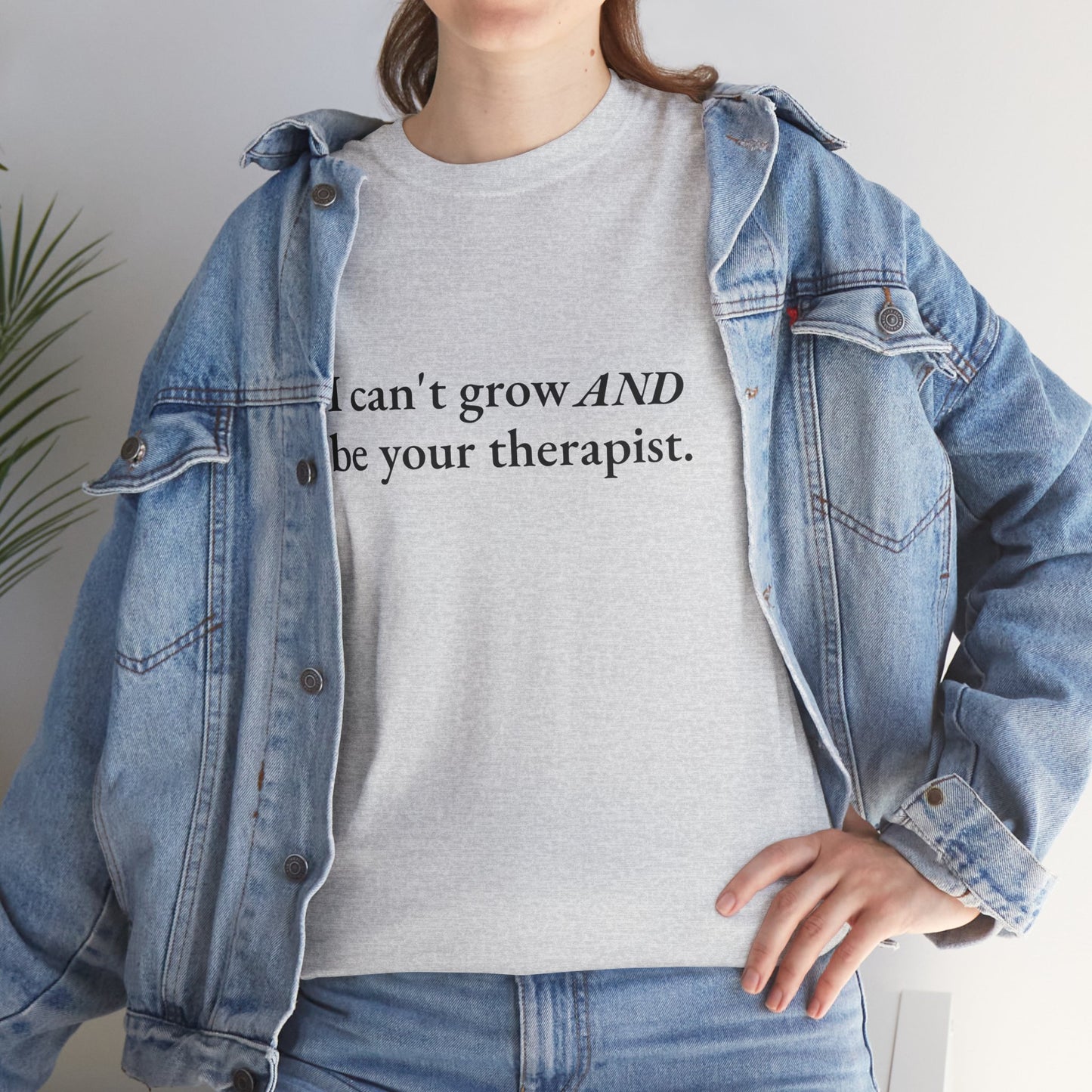Not Your Therapist CORE Work Unisex Heavy Cotton Tee - Empowering Personal Boundaries Message Shirt