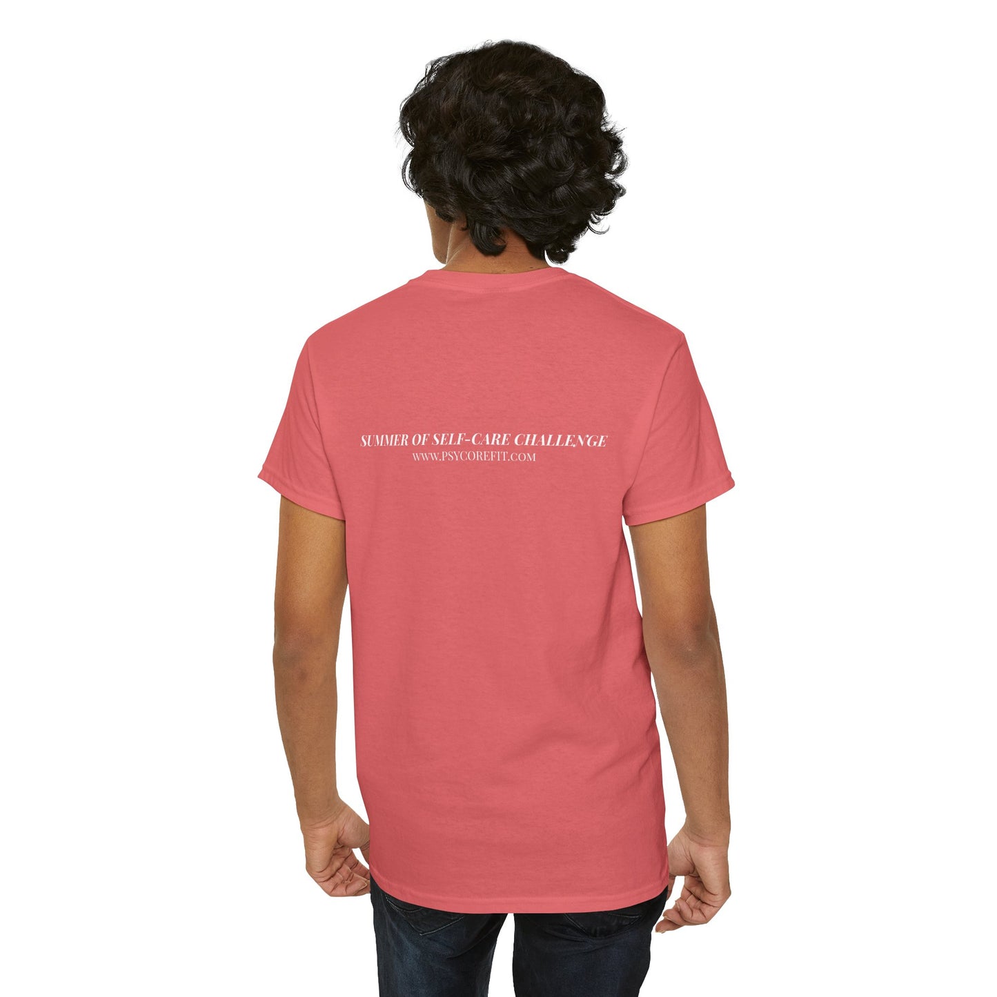 Closing Tabs & Clearing Cache Unisex Heavy Cotton Tee - Empowering Self-Care Message Shirt
