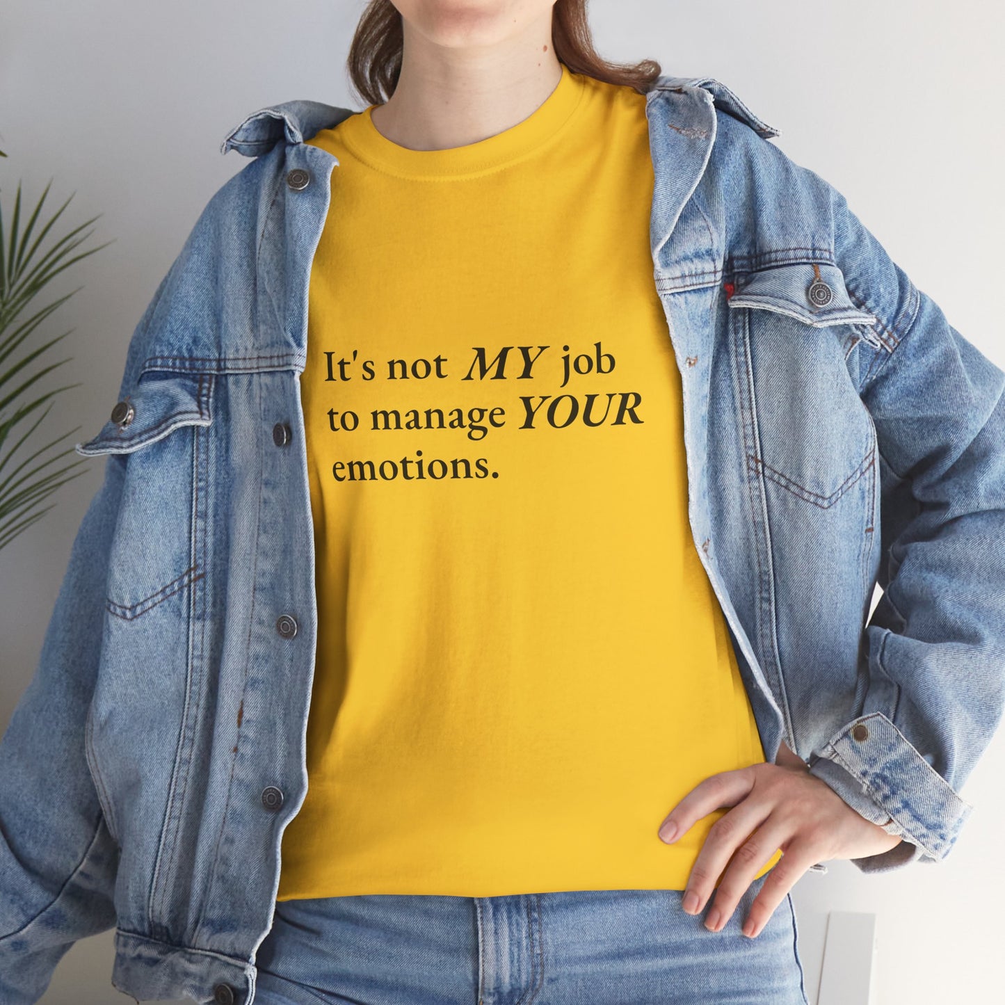 Not My Job CORE Work Unisex Heavy Cotton Tee - Empowering Personal Boundaries Message Shirt