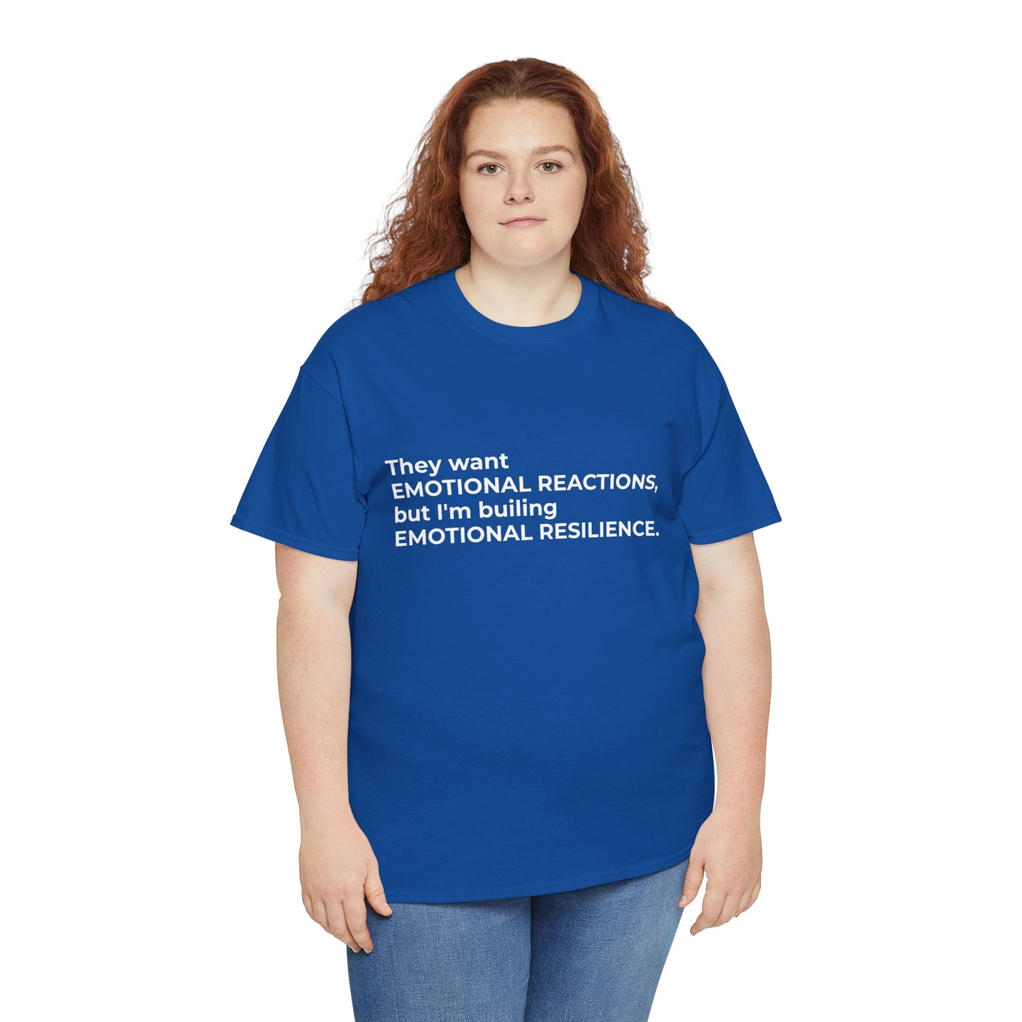 Federal Workforce Wellness Resilience Building Unisex Heavy Cotton Tee - Empowering Mental Resilience Message Shirt