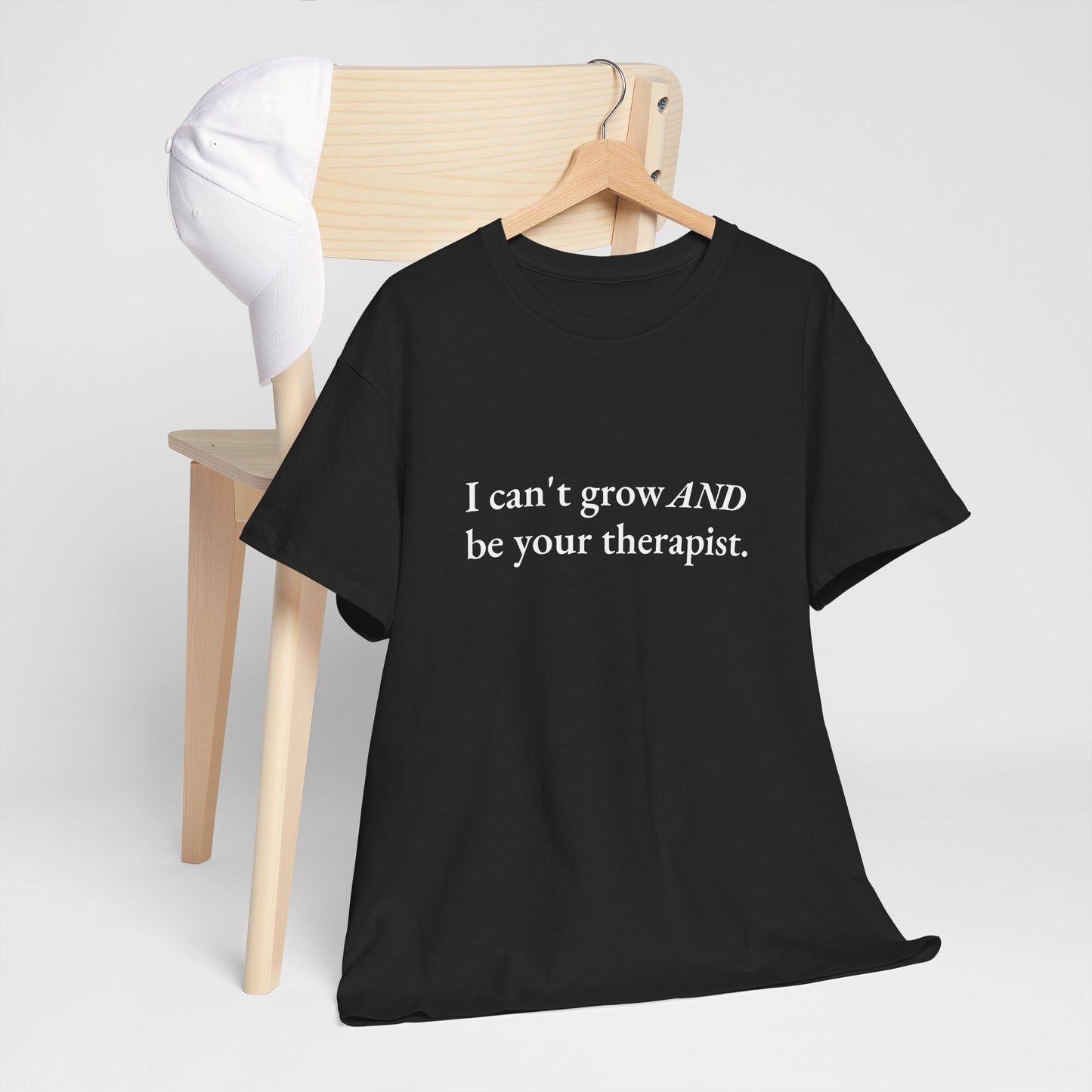 Not Your Therapist CORE Work Unisex Heavy Cotton Tee - Empowering Personal Boundaries Message Shirt