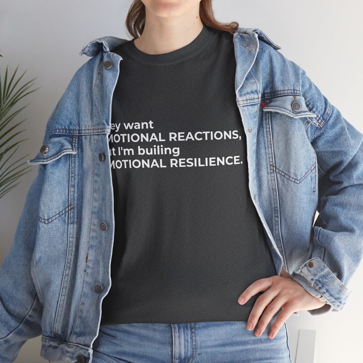 Federal Workforce Wellness Resilience Building Unisex Heavy Cotton Tee - Empowering Mental Resilience Message Shirt