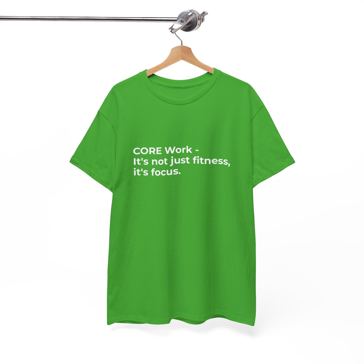 CORE Work Fitness & Focus Unisex Heavy Cotton Tee - Empowering Self-Care Message Shirt