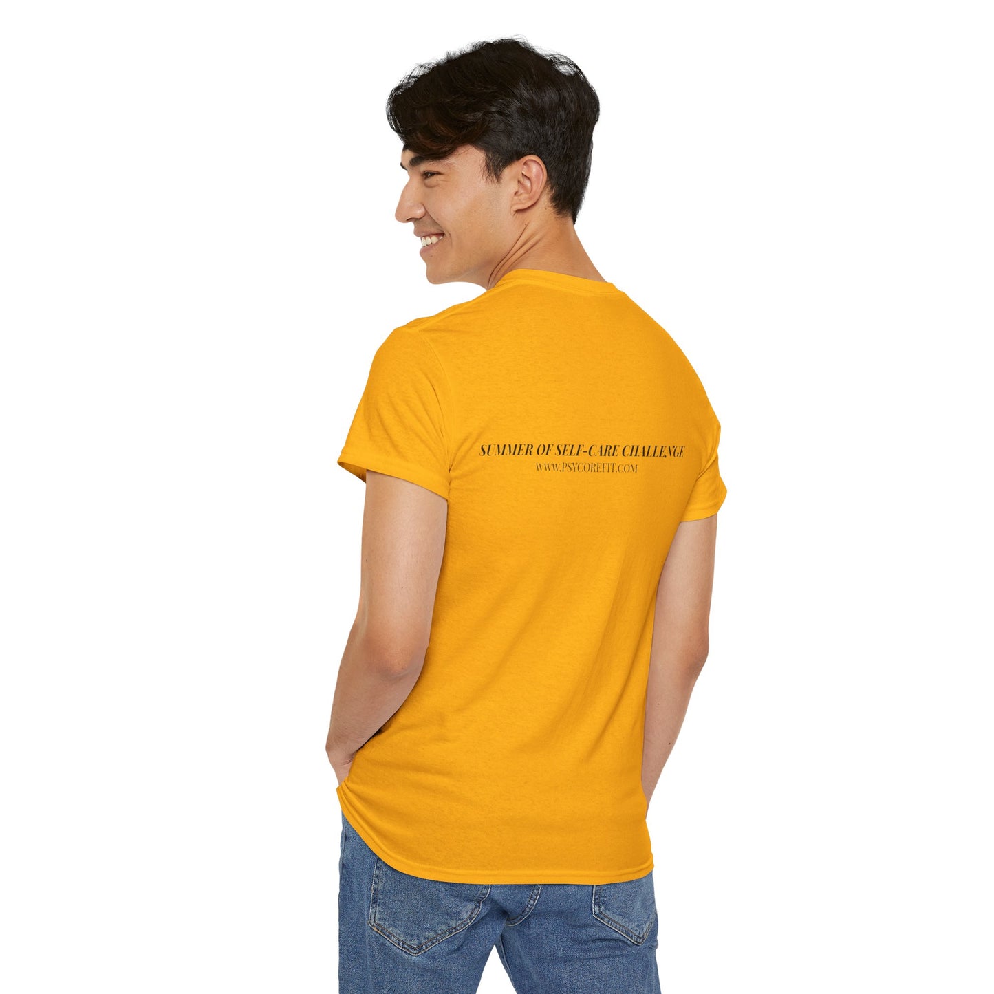 Closing Tabs & Clearing Cache Unisex Heavy Cotton Tee - Empowering Self-Care Message Shirt