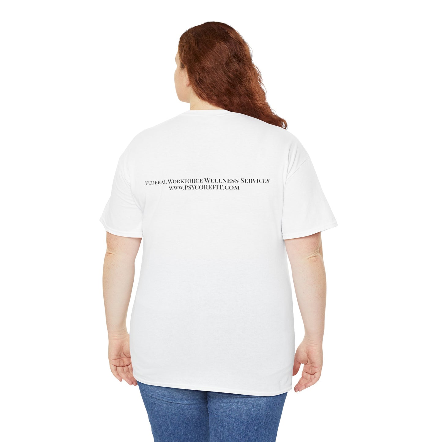 Federal Workforce Wellness Calm in Chaos Unisex Heavy Cotton Tee - Empowering Mental Resilience Message Shirt