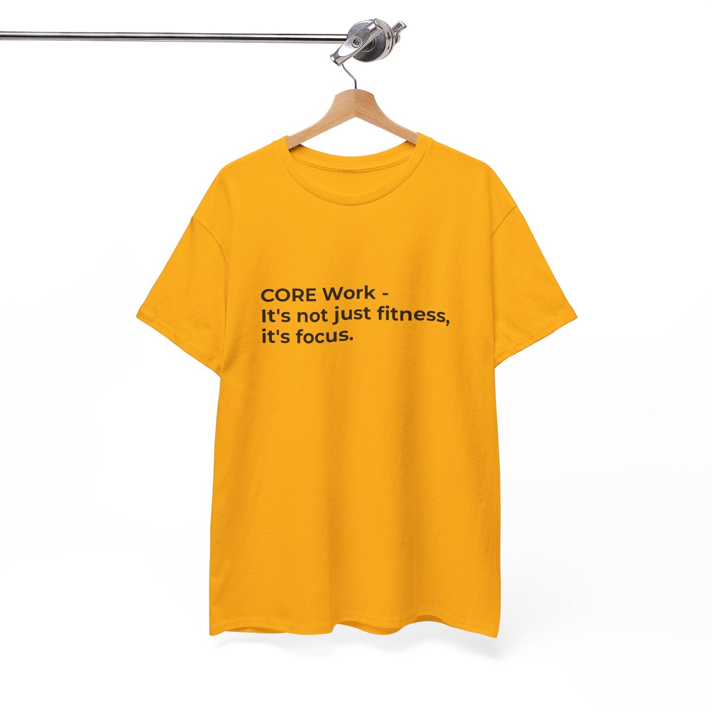 CORE Work Fitness & Focus Unisex Heavy Cotton Tee - Empowering Self-Care Message Shirt