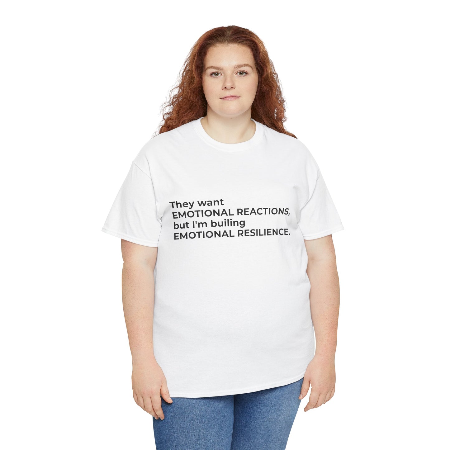 Federal Workforce Wellness Resilience Building Unisex Heavy Cotton Tee - Empowering Mental Resilience Message Shirt