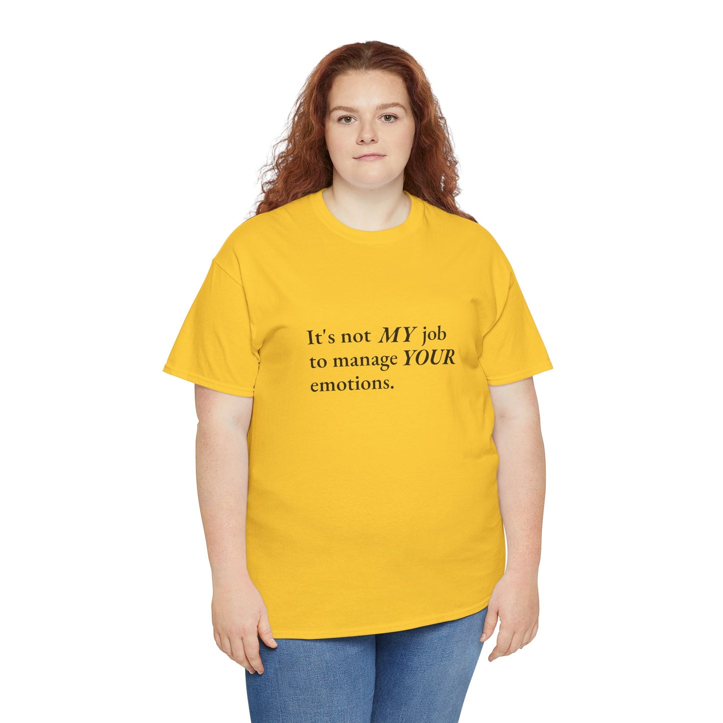 Not My Job CORE Work Unisex Heavy Cotton Tee - Empowering Personal Boundaries Message Shirt