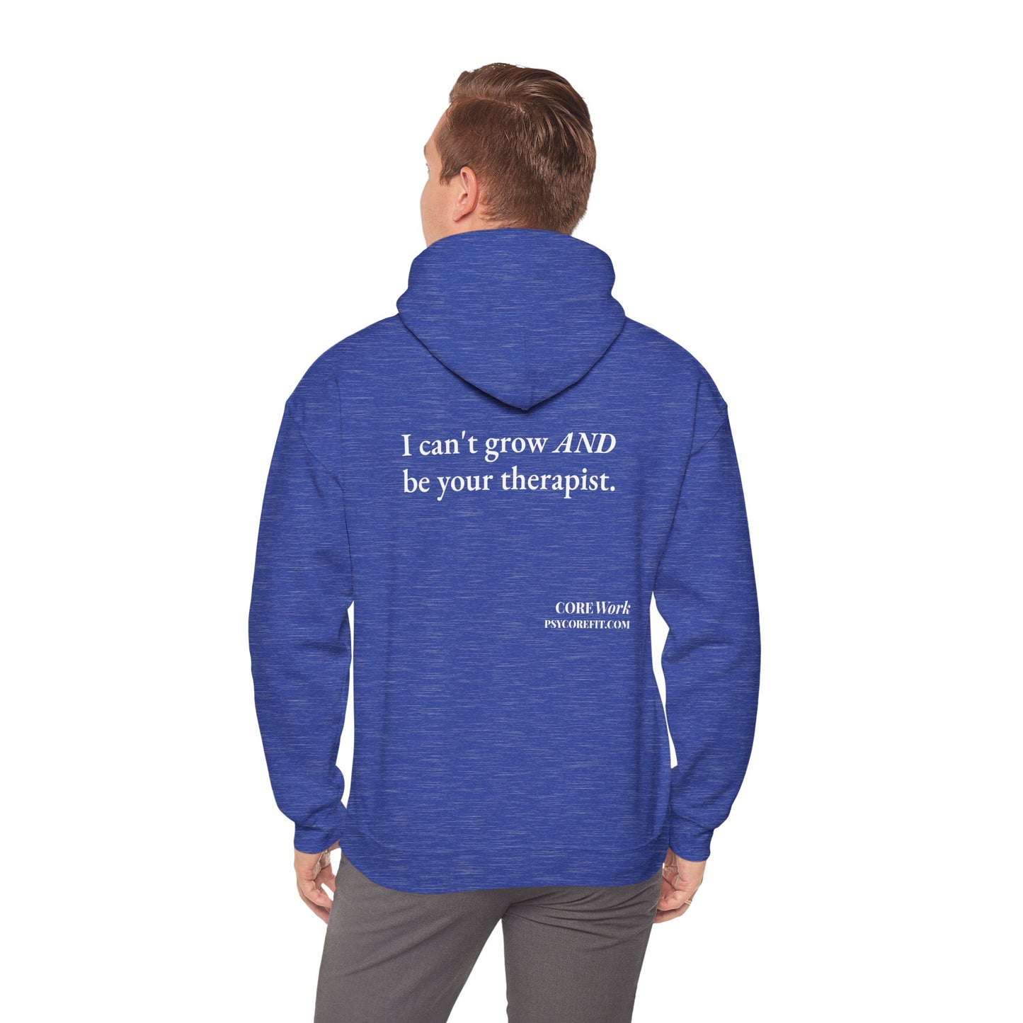 Not Your Therapist CORE Work Unisex Heavy Blended Hoodie - Empowering Personal Boundaries Message Shirt