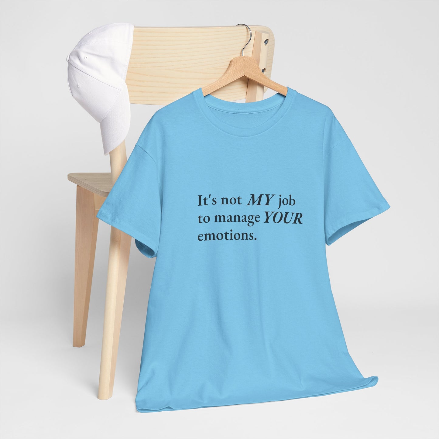 Not My Job CORE Work Unisex Heavy Cotton Tee - Empowering Personal Boundaries Message Shirt