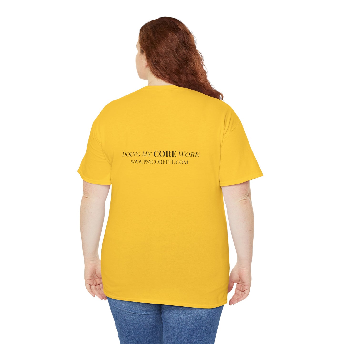 New Boundaries CORE Work Unisex Heavy Cotton Tee - Empowering Personal Boundaries Message Shirt
