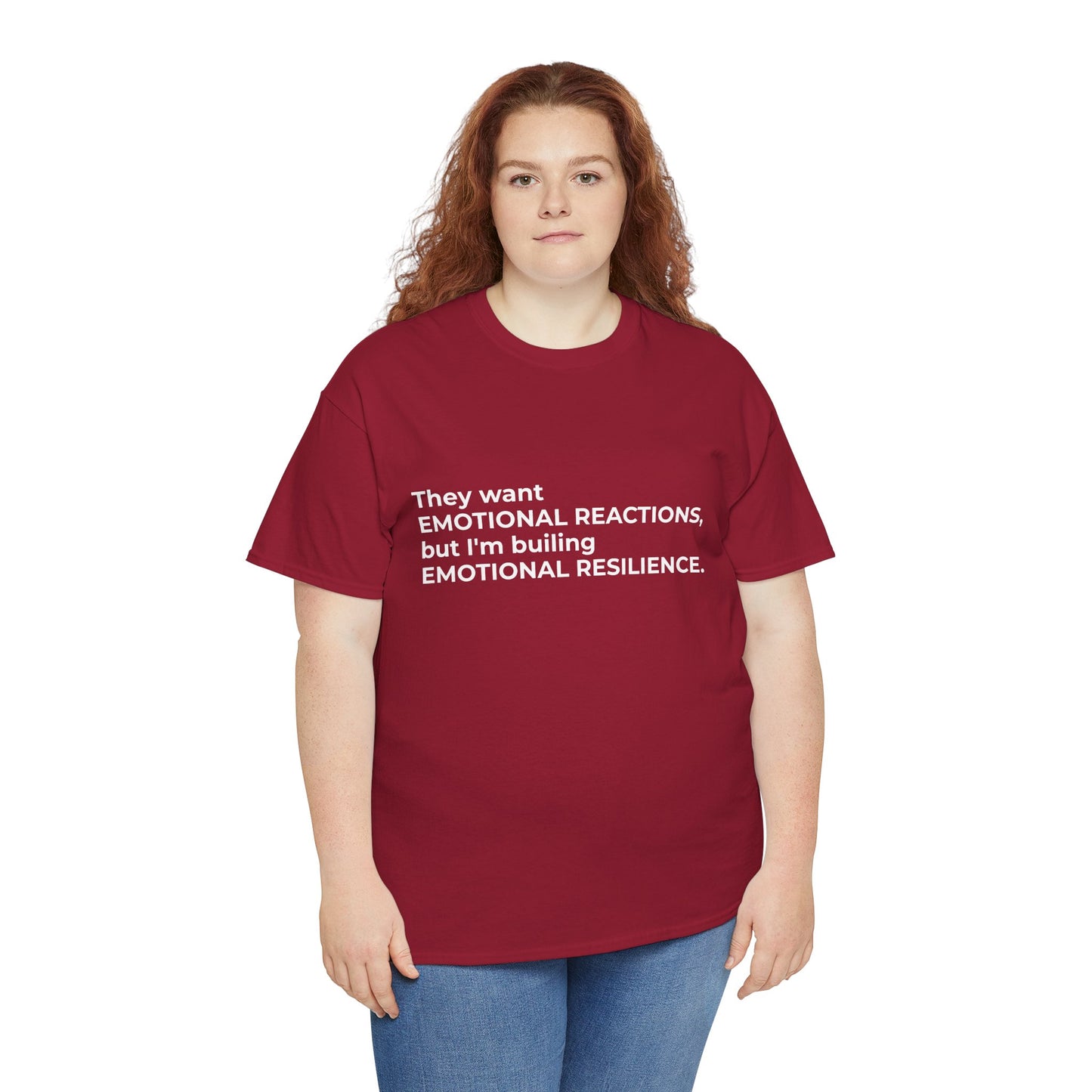 Federal Workforce Wellness Resilience Building Unisex Heavy Cotton Tee - Empowering Mental Resilience Message Shirt