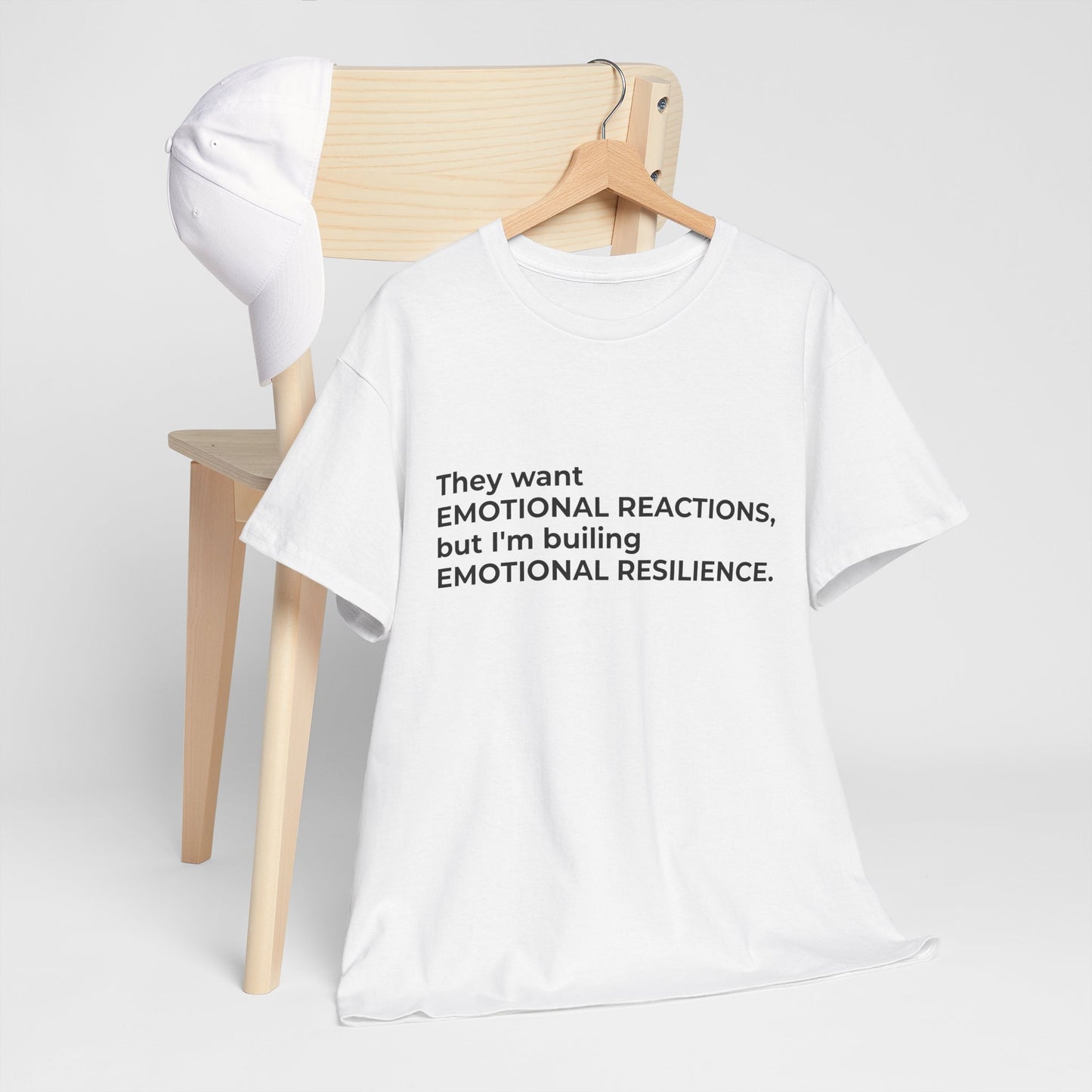 Federal Workforce Wellness Resilience Building Unisex Heavy Cotton Tee - Empowering Mental Resilience Message Shirt
