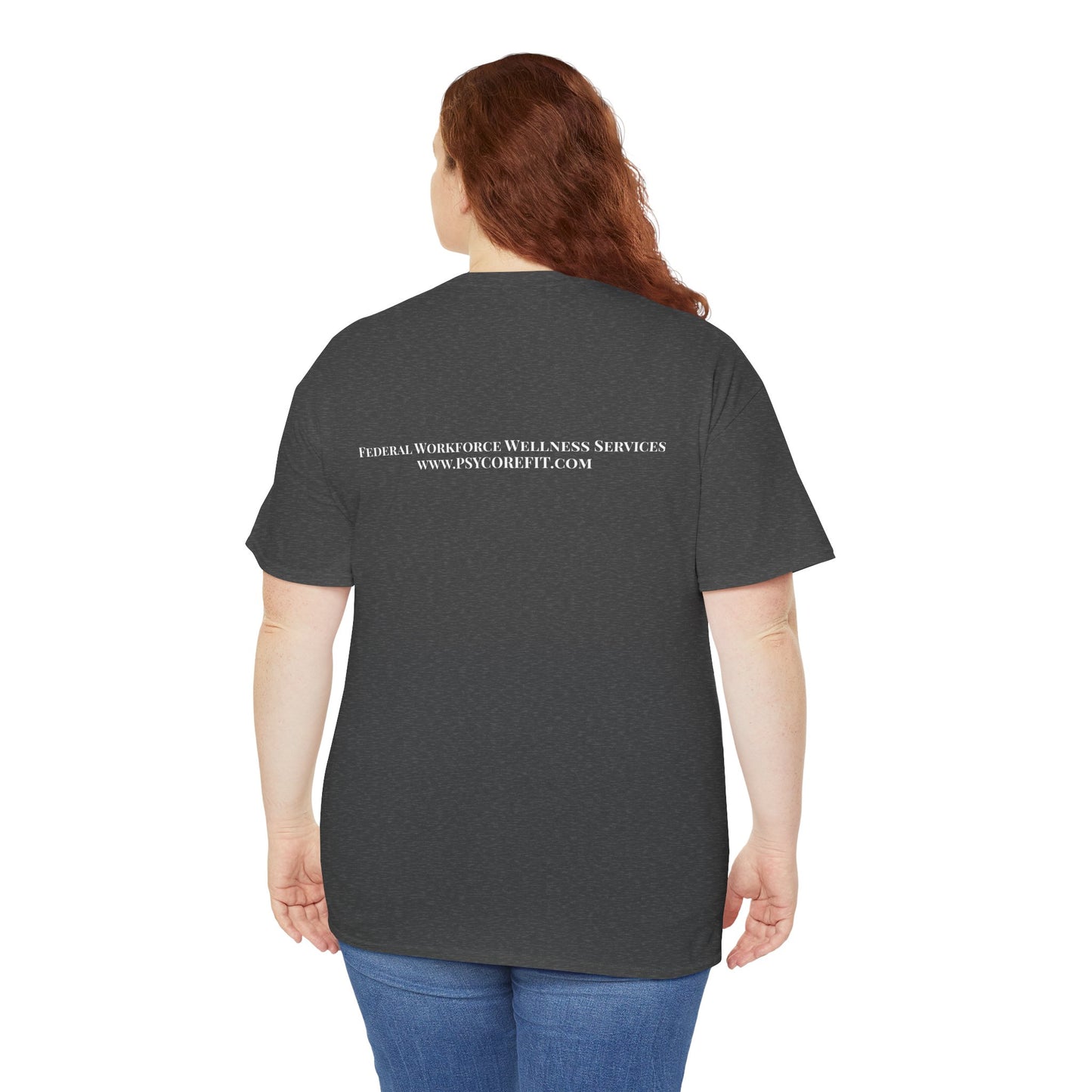 Federal Workforce Wellness Calm in Chaos Unisex Heavy Cotton Tee - Empowering Mental Resilience Message Shirt
