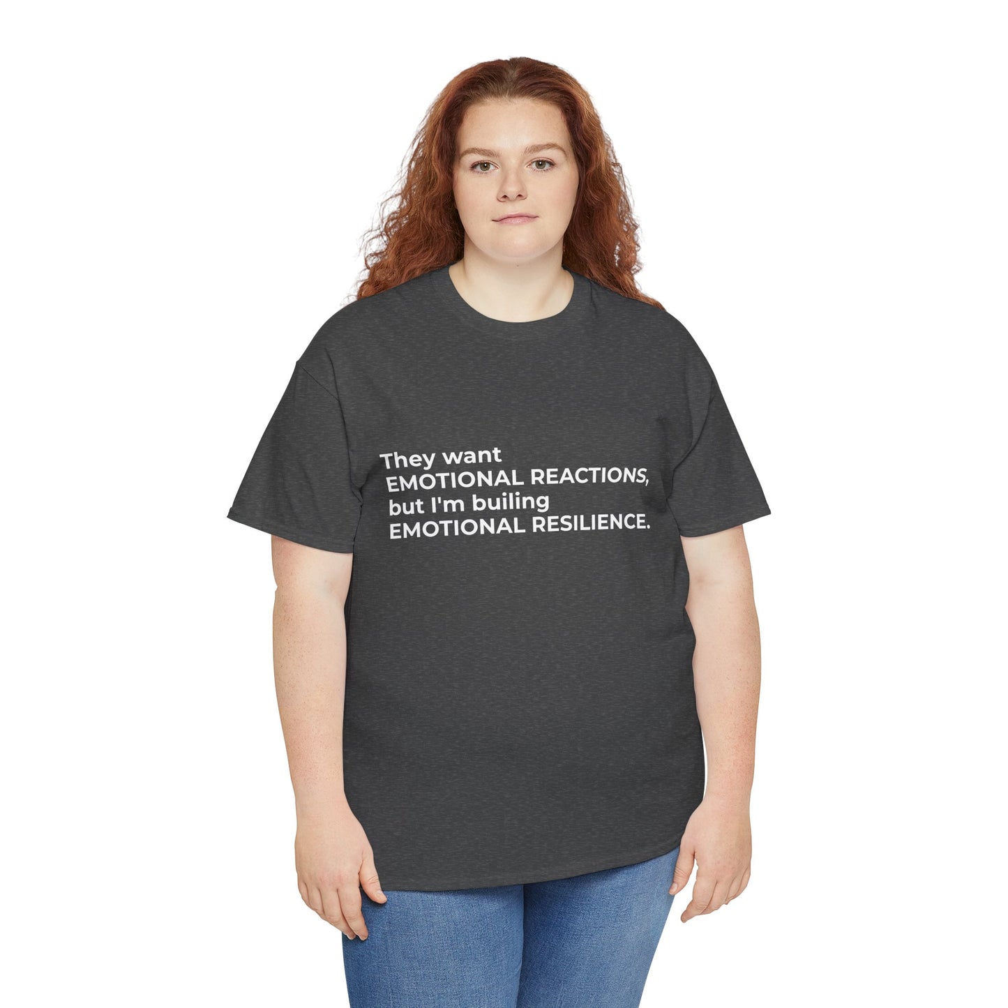 Federal Workforce Wellness Resilience Building Unisex Heavy Cotton Tee - Empowering Mental Resilience Message Shirt