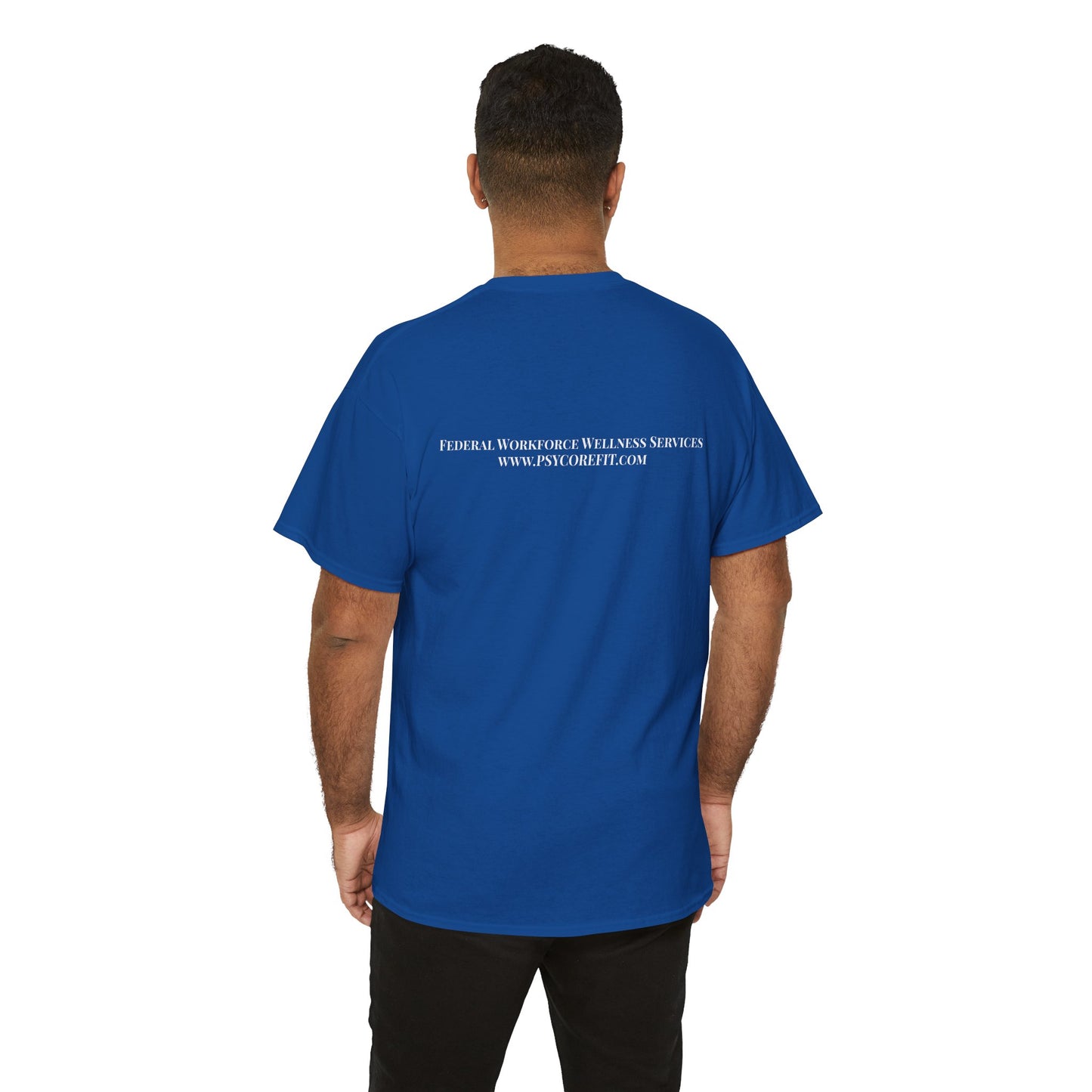 Federal Workforce Wellness Meditate Unisex Cotton Tee - Empowering Mental Resilience Message Shirt