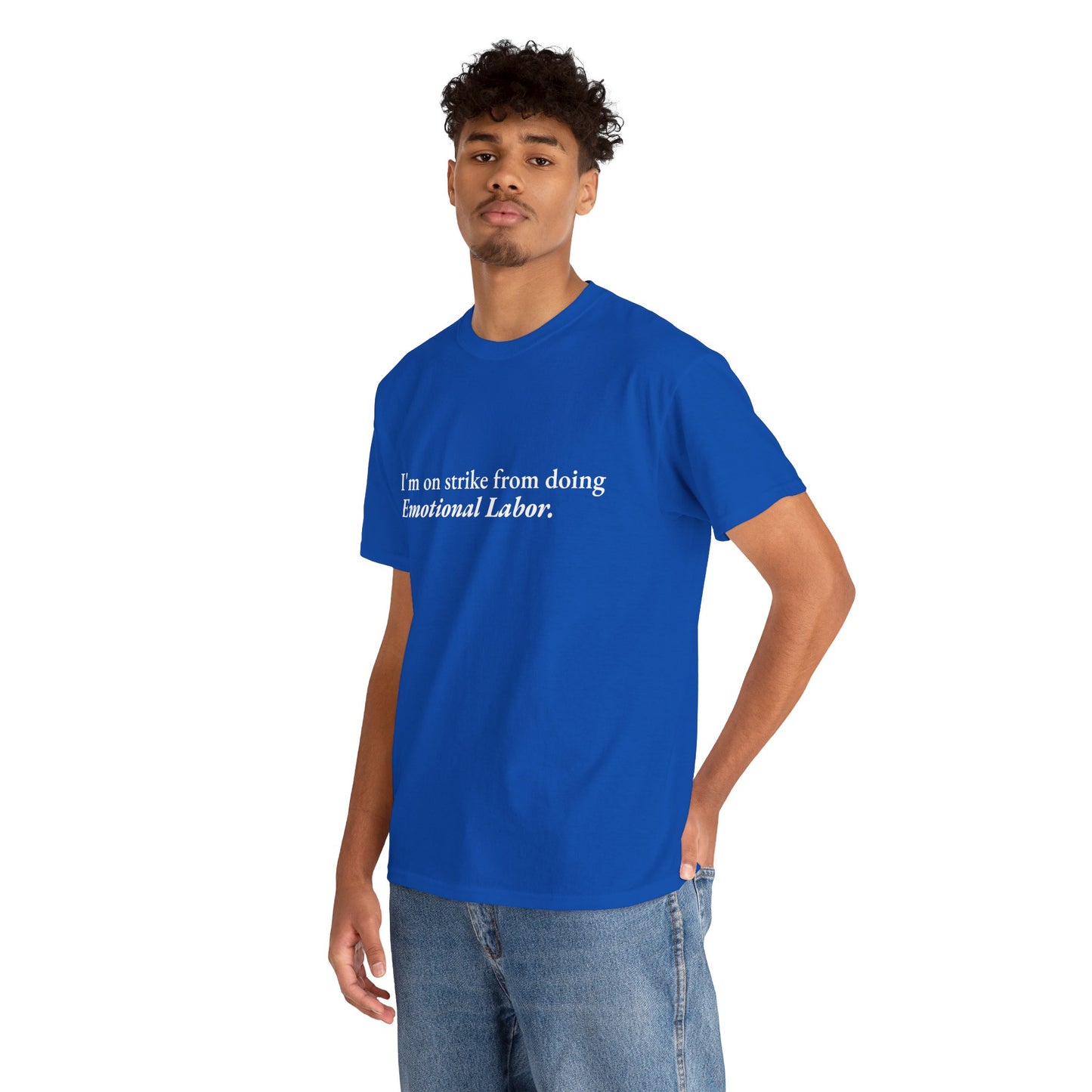 Emotional Labor Strike CORE Work Unisex Heavy Cotton Tee - Empowering Personal Boundaries Message Shirt