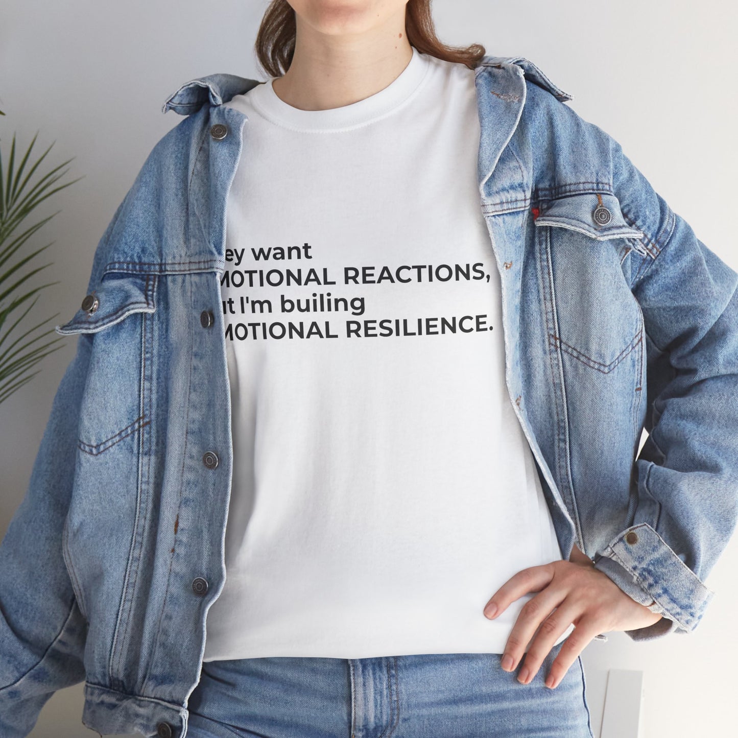 Federal Workforce Wellness Resilience Building Unisex Heavy Cotton Tee - Empowering Mental Resilience Message Shirt