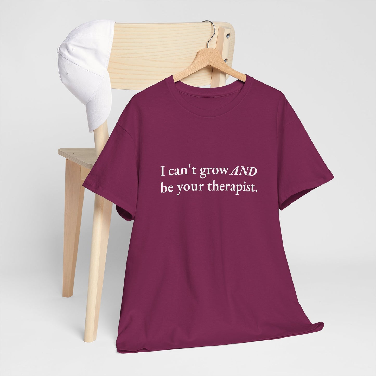 Not Your Therapist CORE Work Unisex Heavy Cotton Tee - Empowering Personal Boundaries Message Shirt