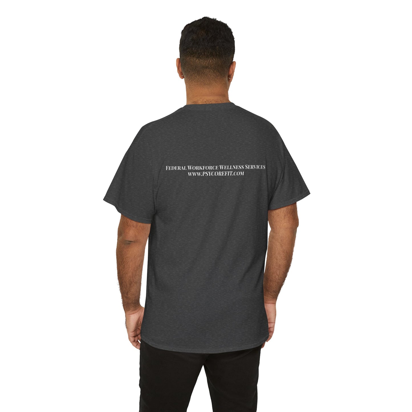 Federal Workforce Wellness Meditate Unisex Cotton Tee - Empowering Mental Resilience Message Shirt